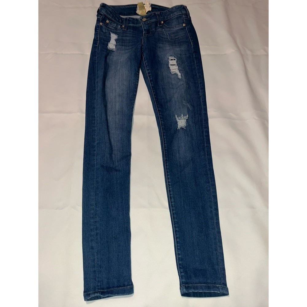 Altar'd State‎ Jeans Womens Size 26/3 Jegging Stretch Low Rise Distressed Denim